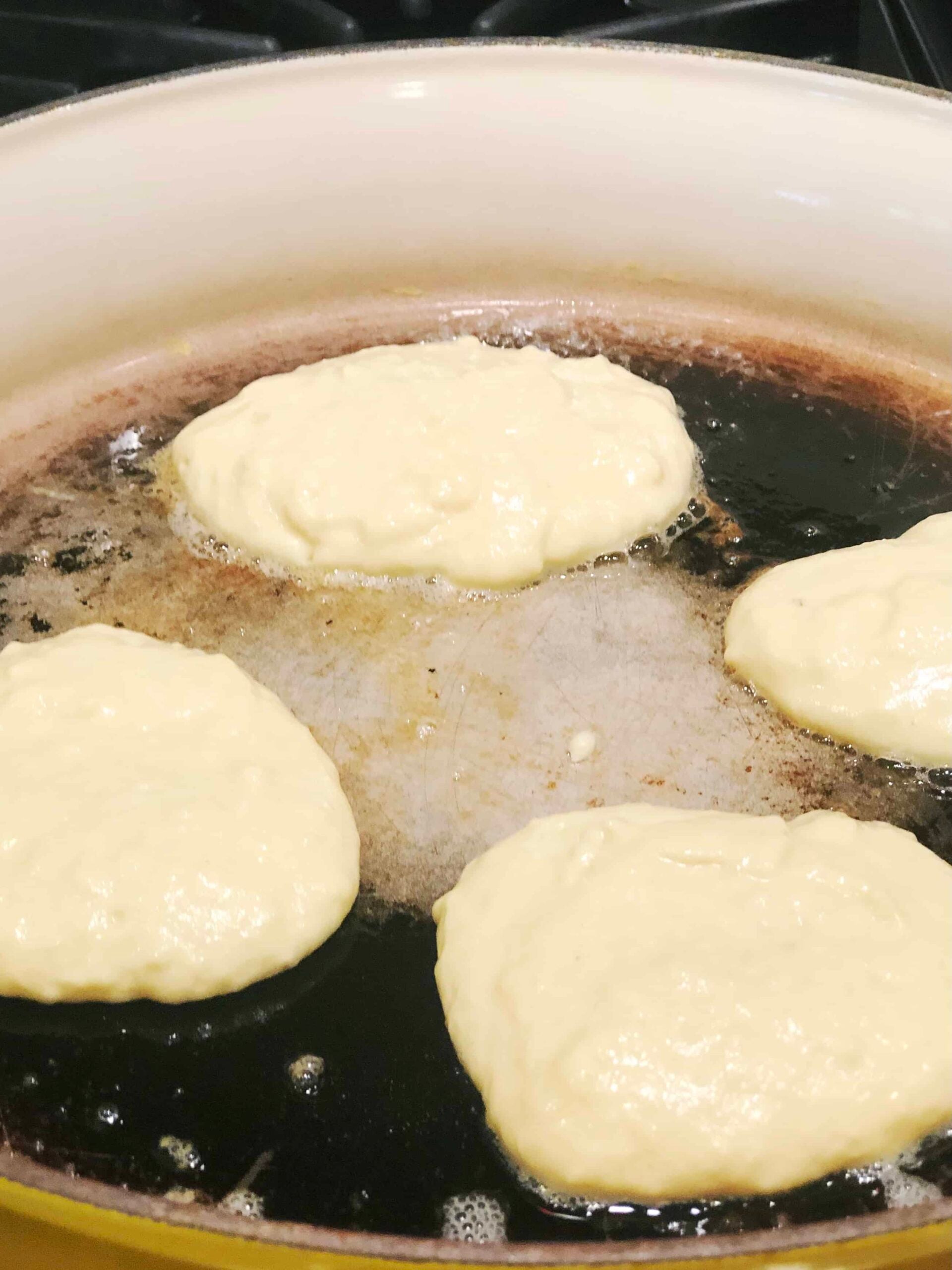 ricotta pancakes cooking