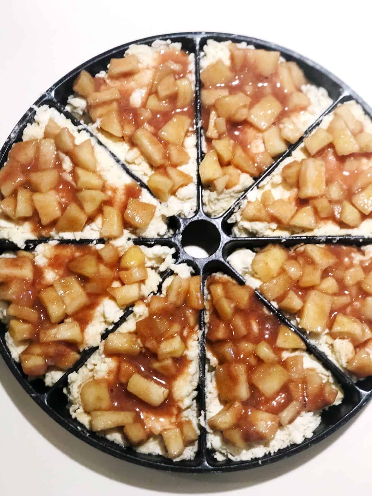 apple scones before baking