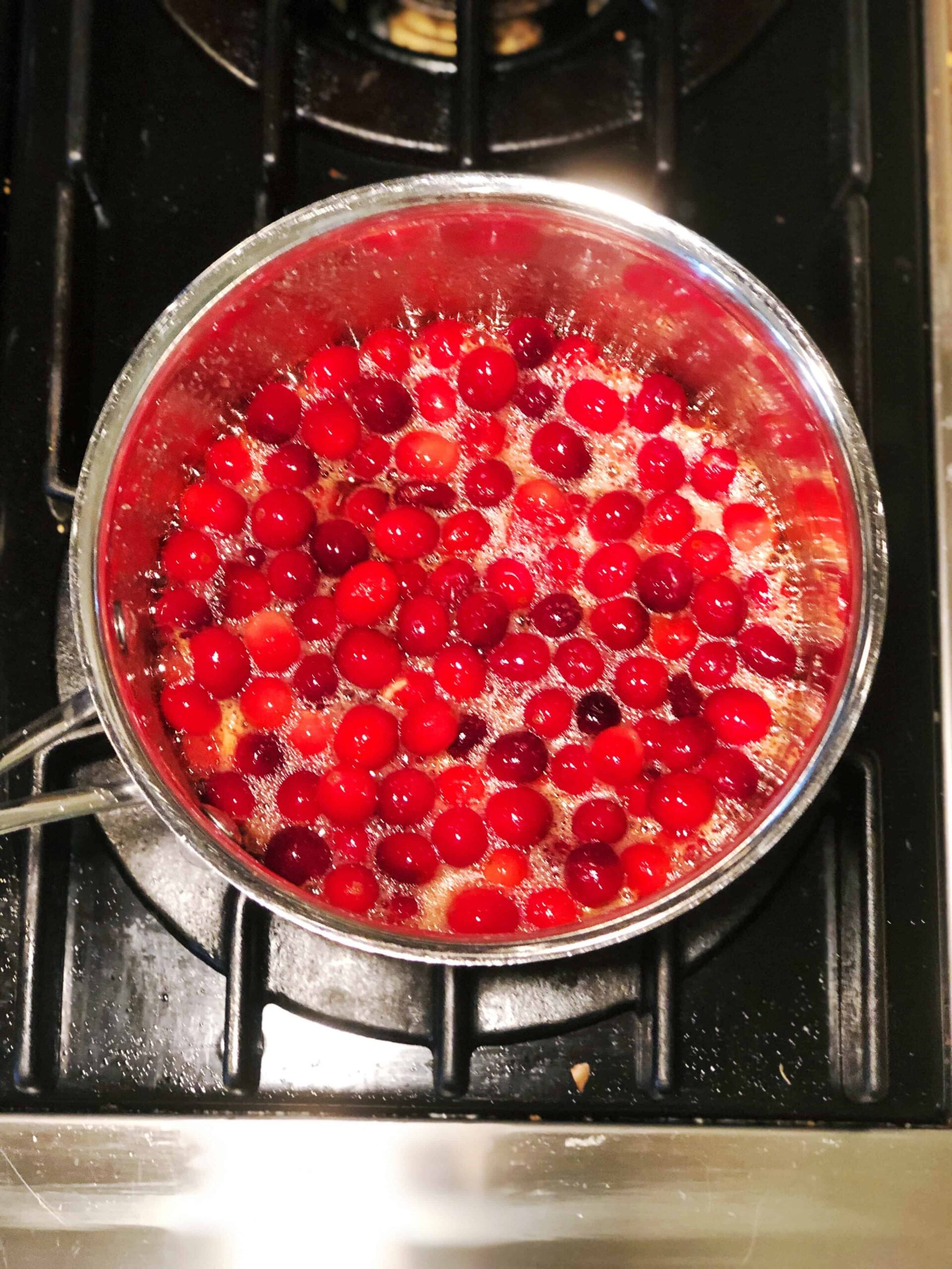 cranberries in simple syrup