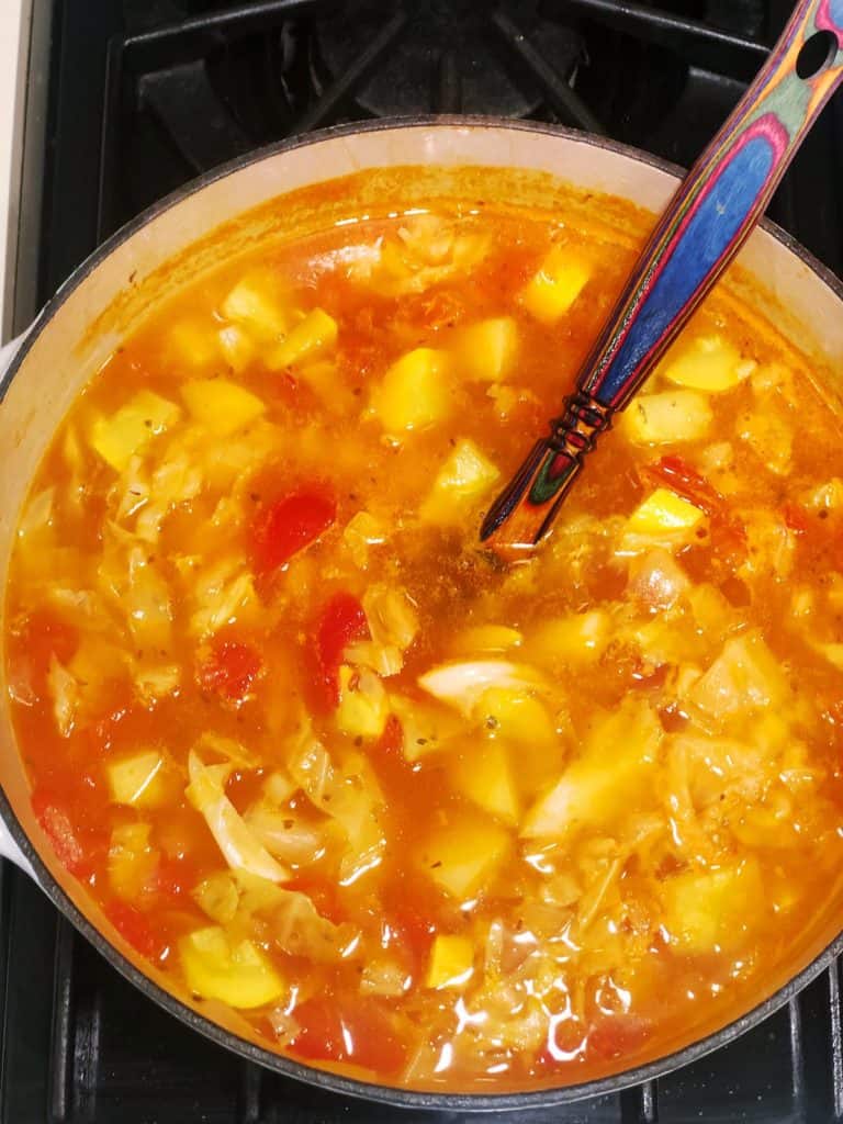 vegetable soup with cabbage