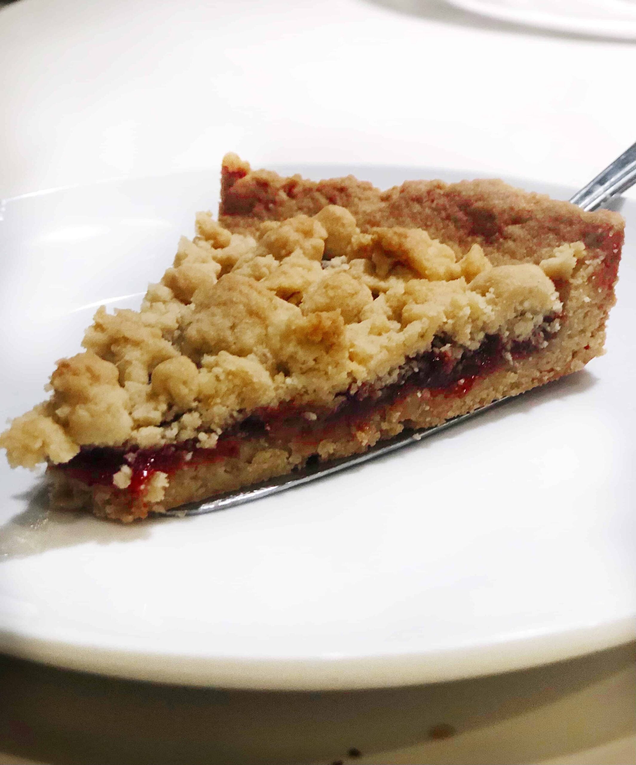 slice of shortbread tart