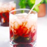 Italian mocktail closeup