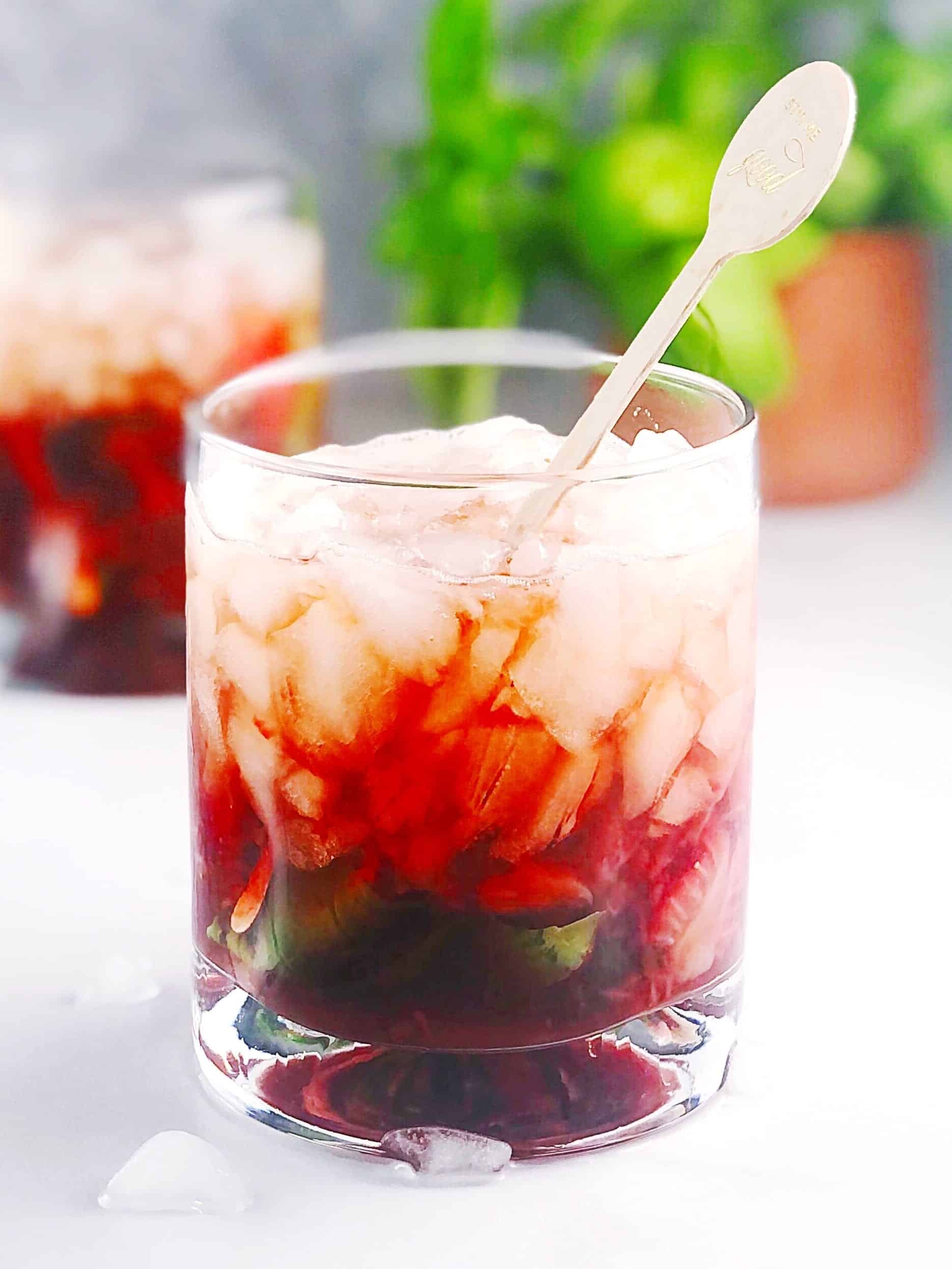 Italian mocktail closeup