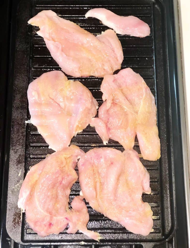 chicken on the grill