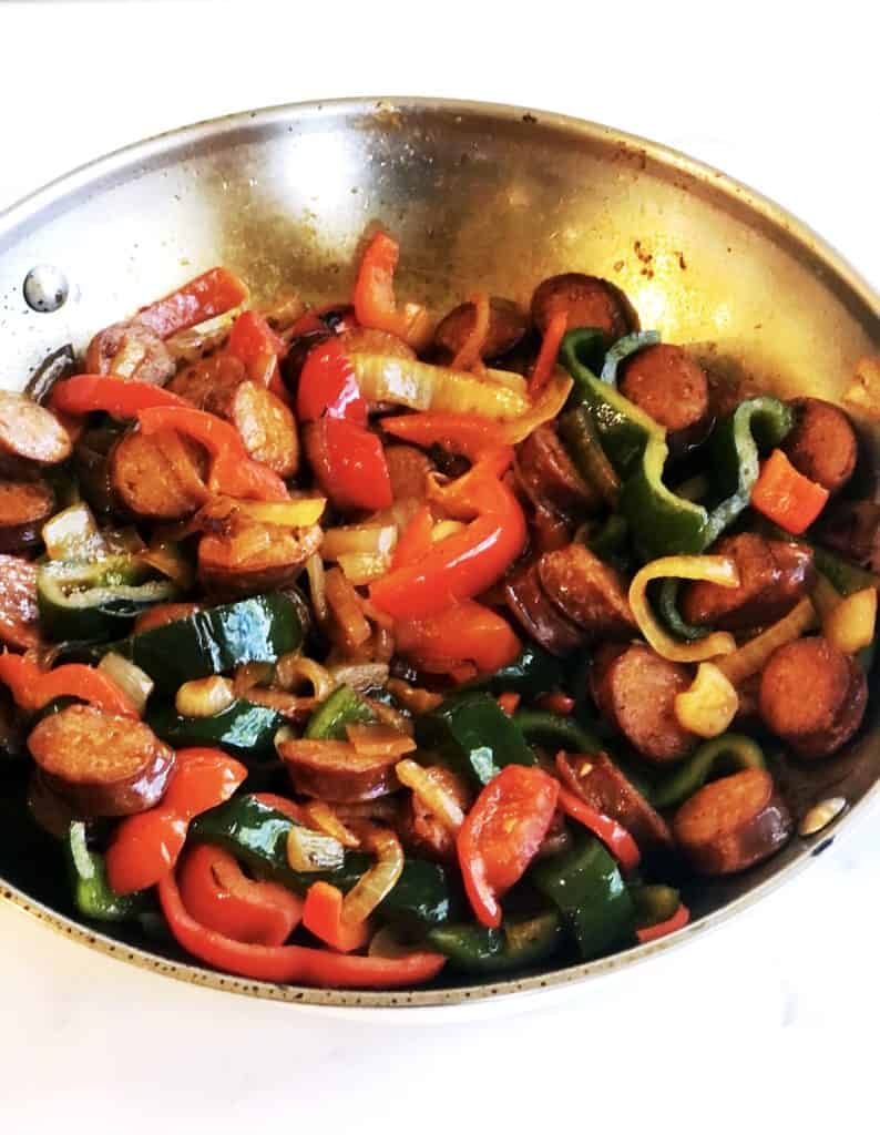 chorizo and peppers angle