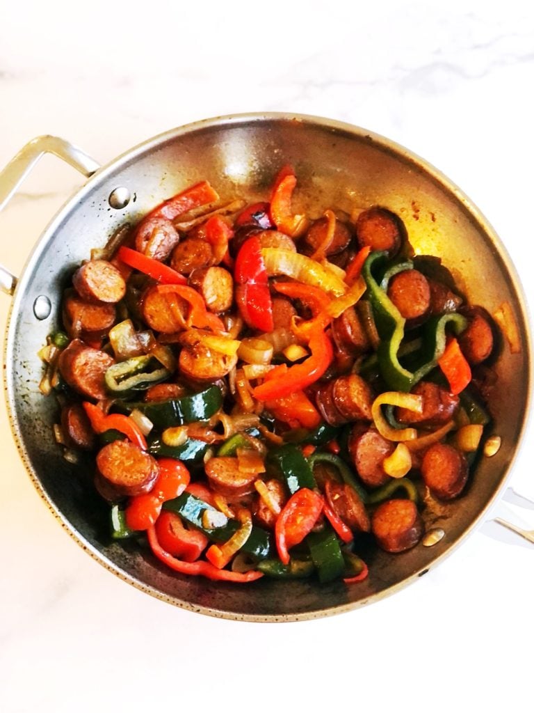 chorizo frito top view