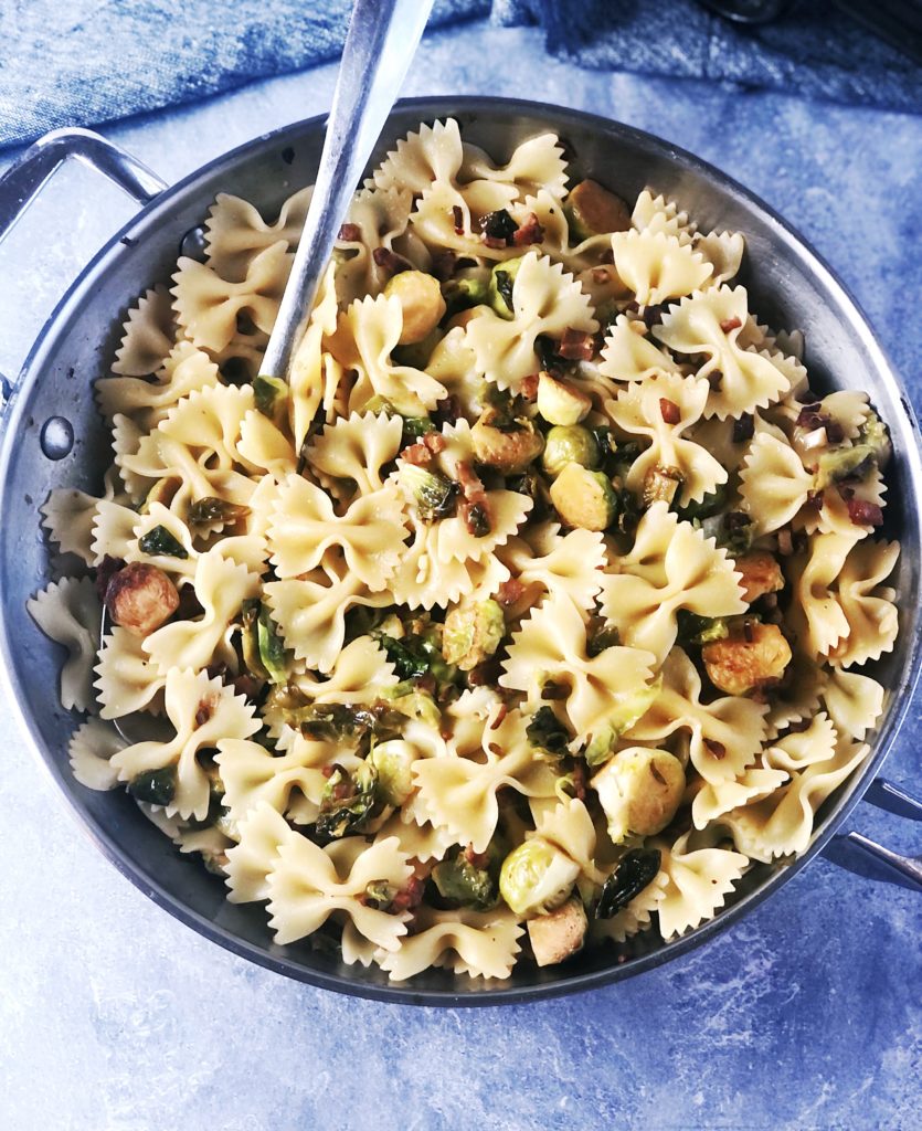 Brussels sprouts and  pasta