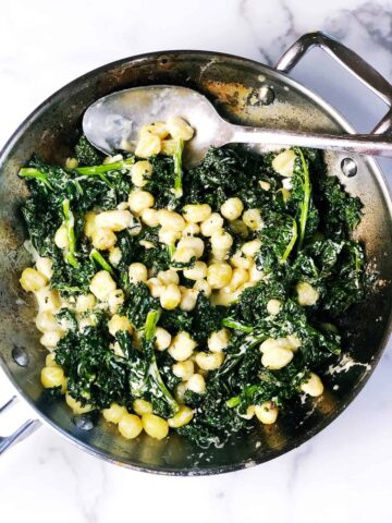 gnocchi with parmesan cream