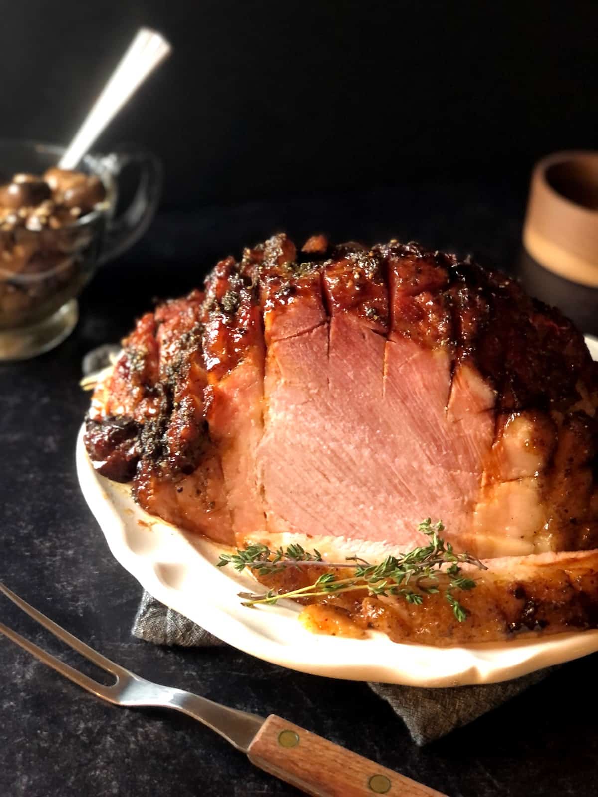 baked glazed ham