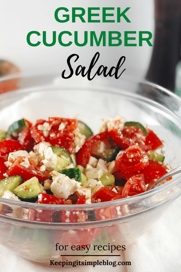tomato cucumber and feta salad