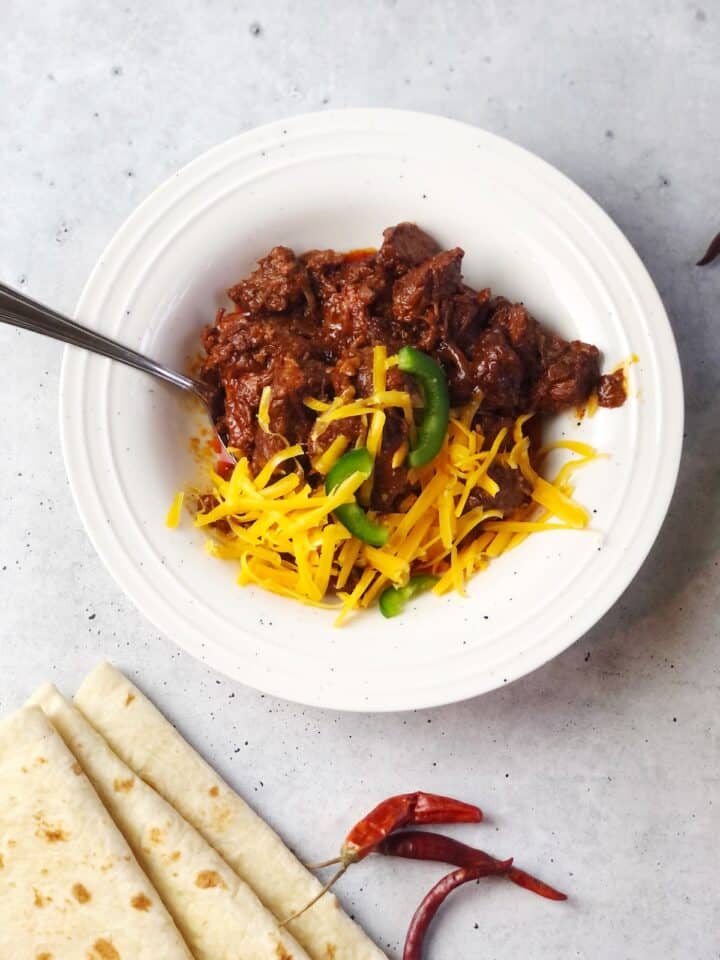 bowl of texas chili