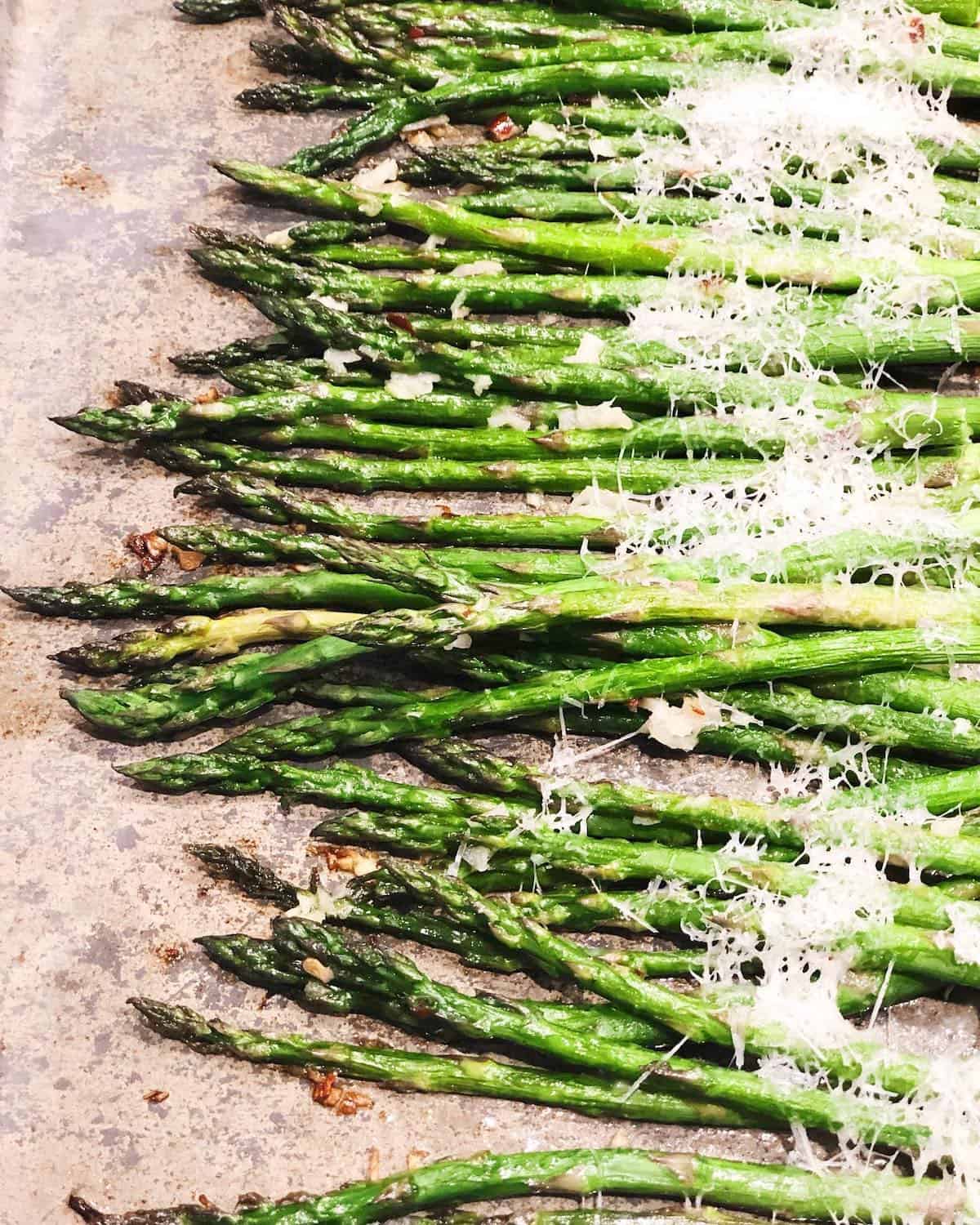 roasted parmesan asparagus