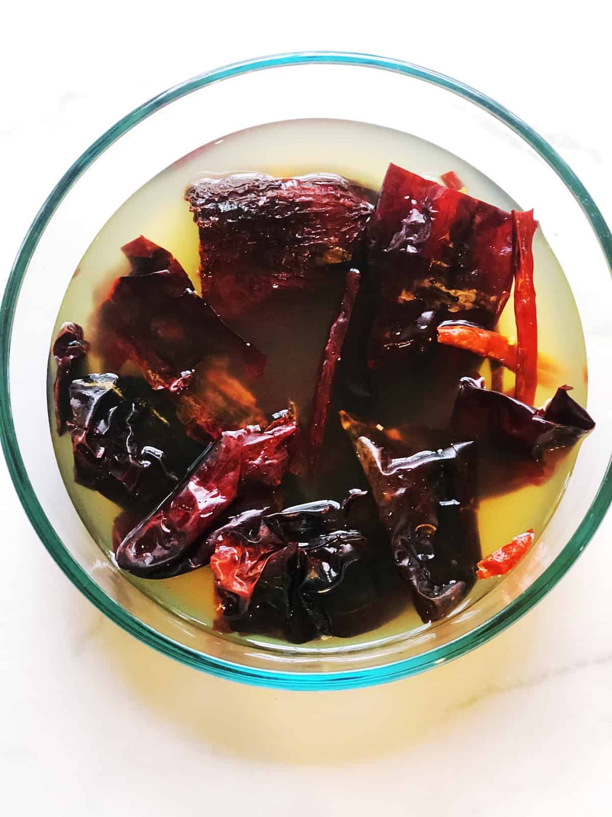soaking chiles