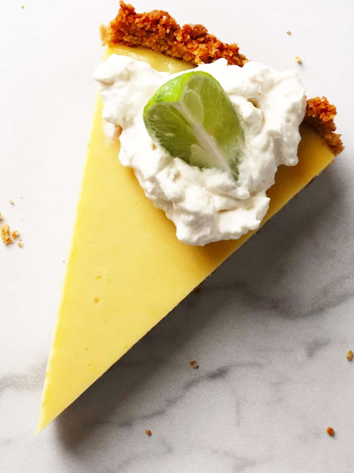 key lime tart slice