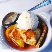 peach cobbler
