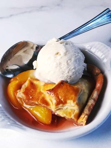 peach cobbler