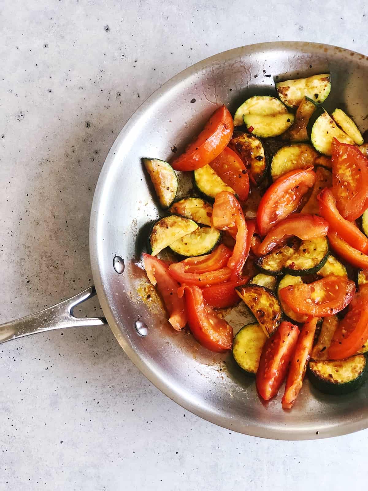 sauteed zucchini and tomatoes