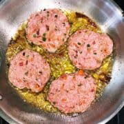 ground turkey cooking in pan