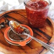thick nectarine jam