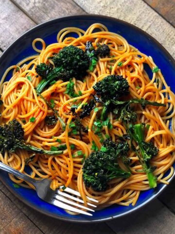 saucy gochujang noodles