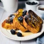 brioche french toast on plate