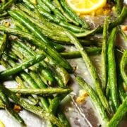 garlic roasted green beans