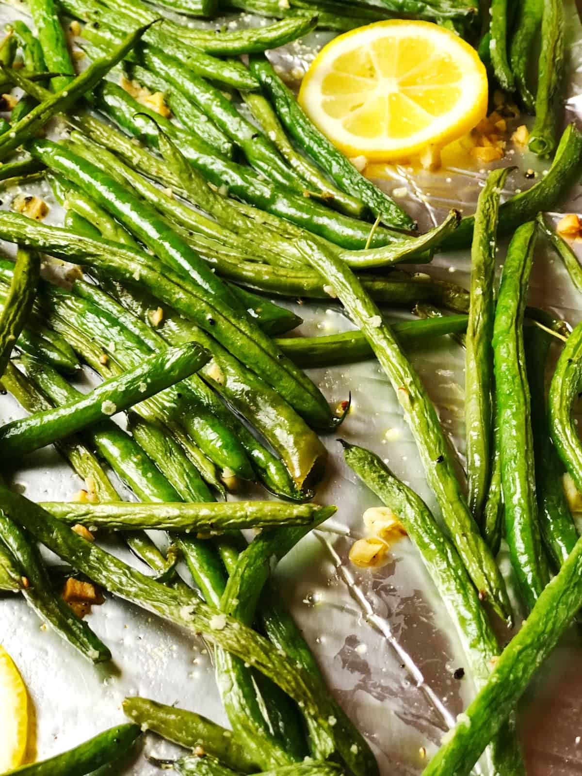 garlic roasted green beans