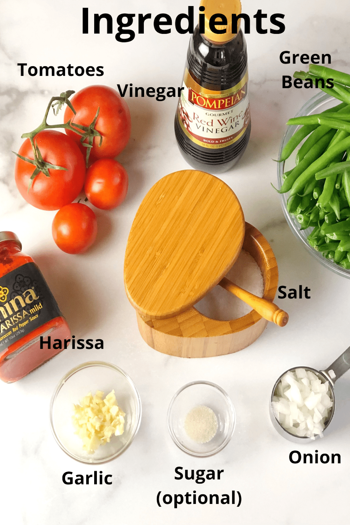 harissa green beans ingredients