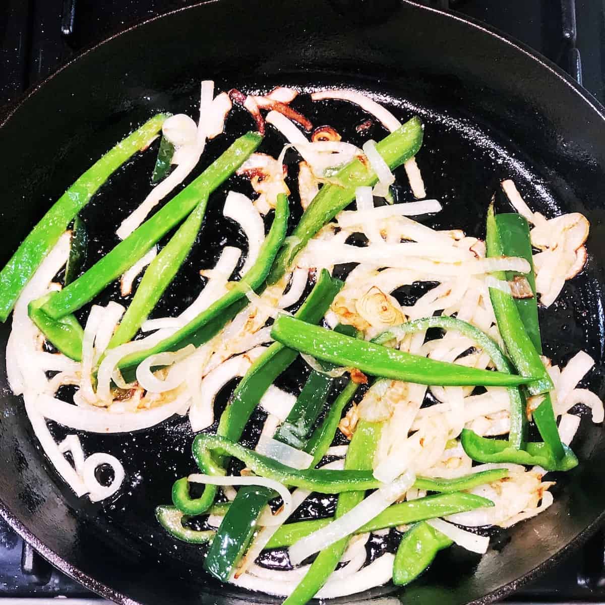 peppers and onions for fundido