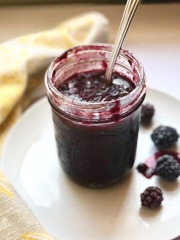 berry jam in a jar