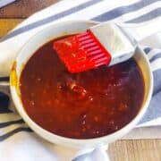 feature brown sugar bbq sauce in bowl