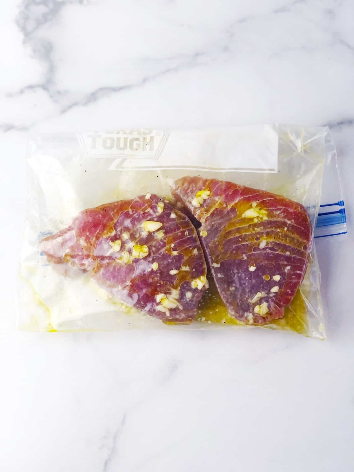 marinating tuna