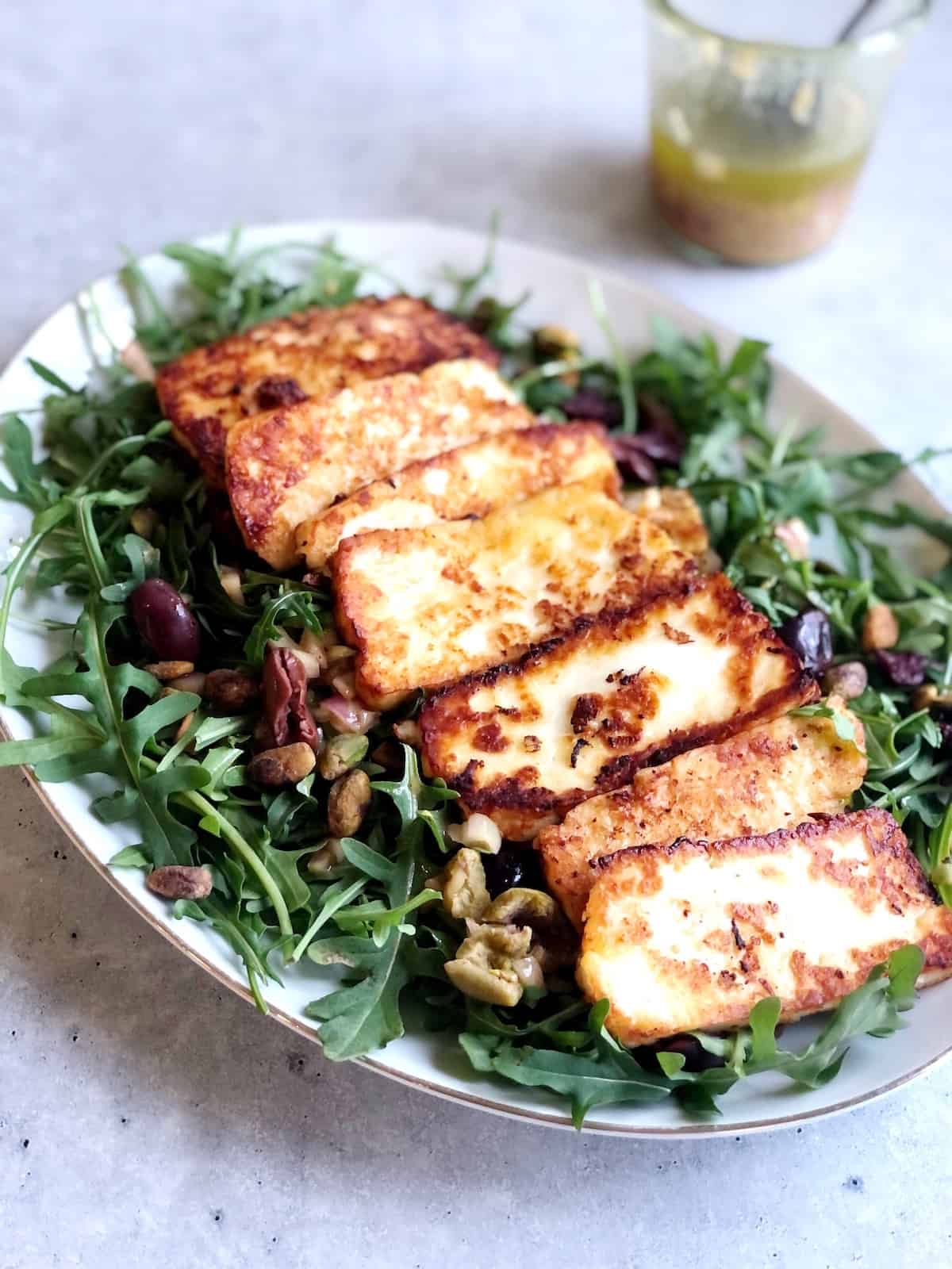 fried halloumi
