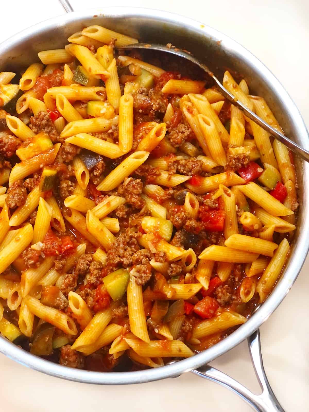 veggie pasta sauce with meat