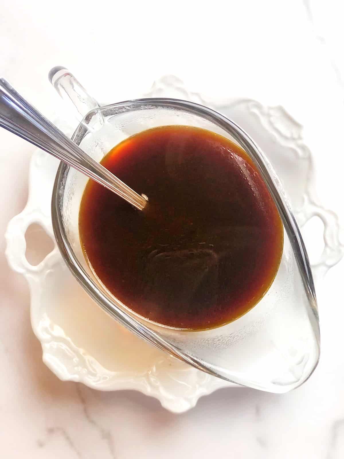 au jus from pan drippings