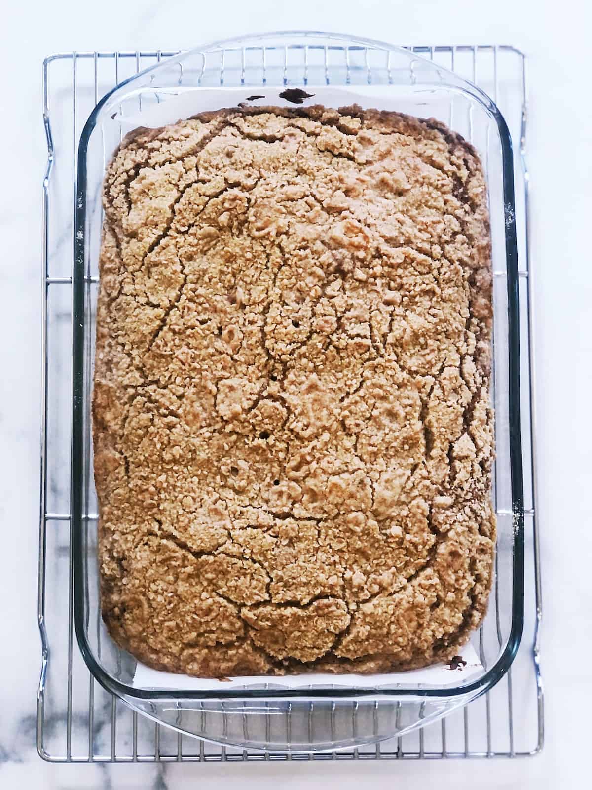 coffee cake cooling