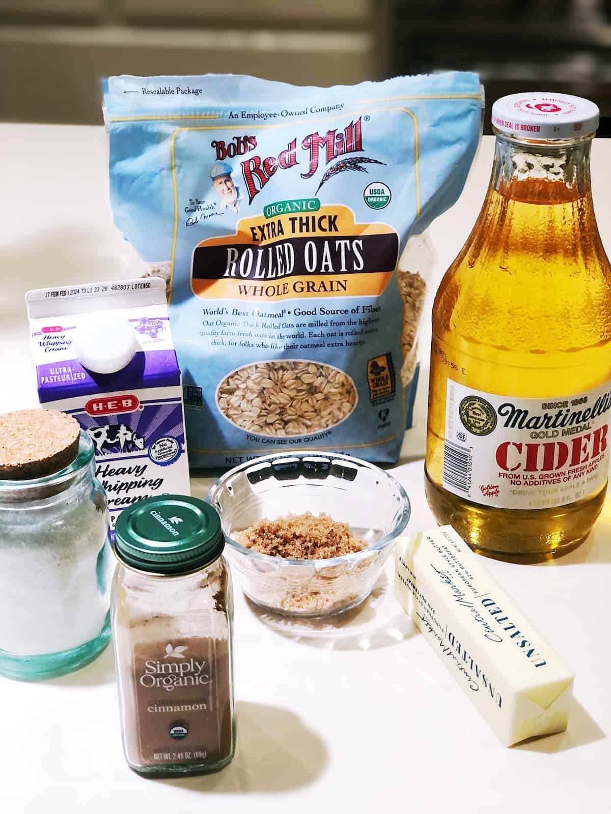 apple pie oatmeal ingredients