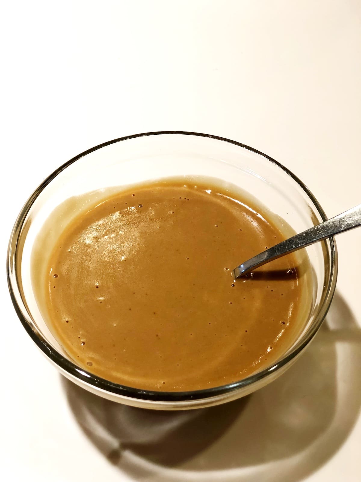 tuna pasta salad dressing without mayo in a bowl