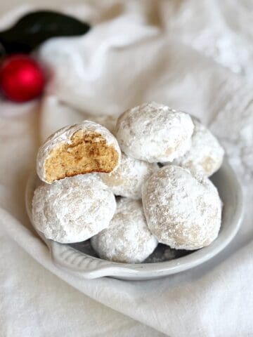 Cream cheese cookies closeup.